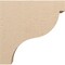Ekena Millwork 7"W x 28"D x 28"H Thin Garner Rough Cedar Woodgrain TimberThane Corbel, Primed Tan CORUR07X28X28GARRCPR - alternate 5